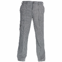 PANTALON CHEF PDP NEGRO/BLANCO - T/S