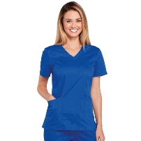 TOP MUJER CORE STRETCH 4710 M/CORTA AZULINO - T/S