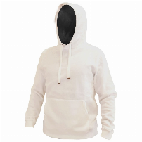 POLERON HOODIE CANGURO UNISEX BLANCO T/XL