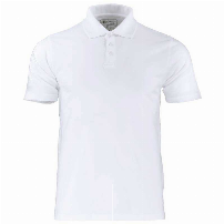 POLERA SMOOTH C/CUELLO HOMBRE M/CORTA BLANCO - T/L