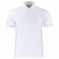 POLERA SMOOTH C/CUELLO HOMBRE M/CORTA BLANCO - T/XL