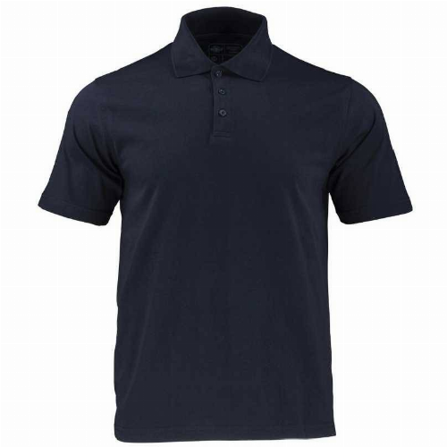 POLERA SMOOTH C/CUELLO HOMBRE M/CORTA AZUL. - T/L