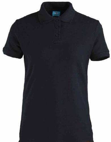 POLERA SMOOTH C/CUELLO MUJER M/CORTA AZUL. - T/L