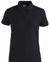 POLERA SMOOTH C/CUELLO MUJER M/CORTA AZUL. - T/XL