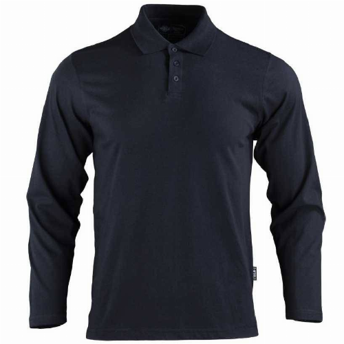 POLERA SMOOTH C/CUELLO HOMBRE M/LARGA AZUL. - T/XXL