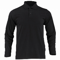 POLERA SMOOTH C/CUELLO HOMBRE M/LARGA NEGRO - T/L