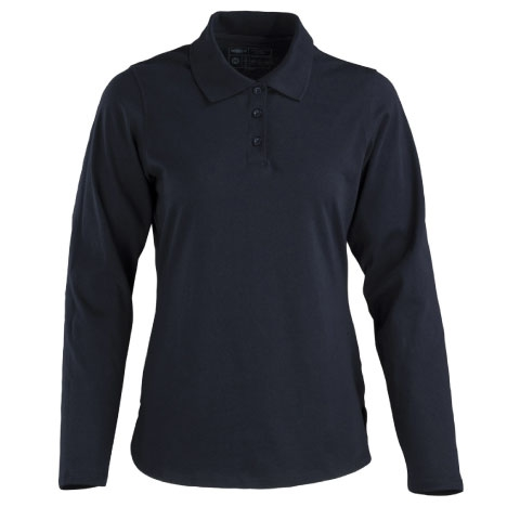 POLERA SMOOTH C/CUELLO MUJER M/LARGA AZUL.- T/XXL
