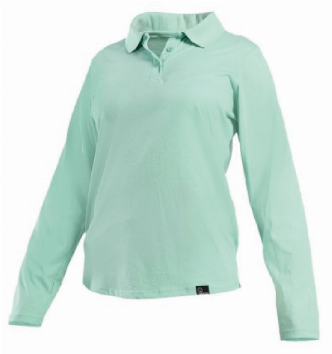 POLERA SMOOTH C/CUELLO MUJER M/LARGA VERDE AGUA - T/XL