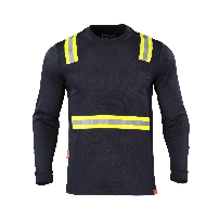 POLERA HIBRIDA DUAL HI VIS M/LARGA AZUL - T/XL