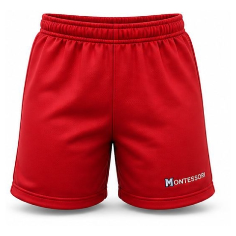 SHORT ESCOLAR ROJO MONTESSORI - T/16
