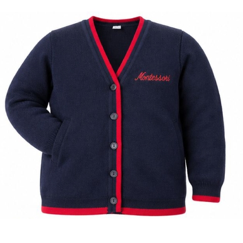 CHALECO NINA MONTESSORI  AZUL. T/4