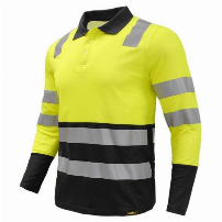 POLERA C/CUELLO M/L ALTA VISIBILIDAD FLUOR - TW