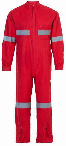 OVEROL POPLIN C/REFLEC. ROJO T/S