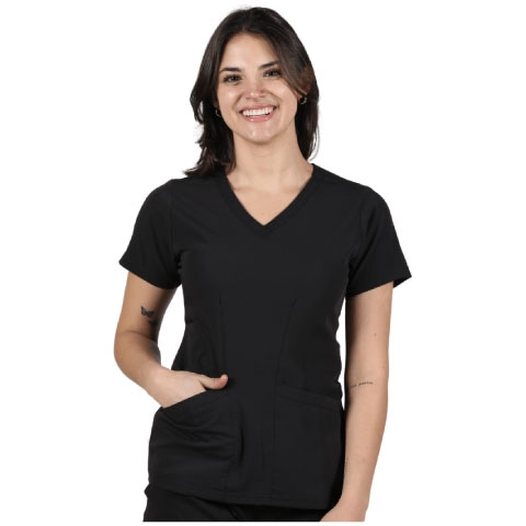 TOP MUJER AERO 6129 M/CORTA NEGRO - T/S