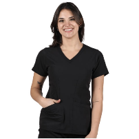 TOP MUJER AERO 6129 M/CORTA NEGRO - T/XL