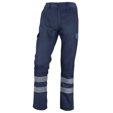 PANTALON CARGO BICOLOR C/REF. PRACTICAL AZUL/AZUL IND. - T/XXL