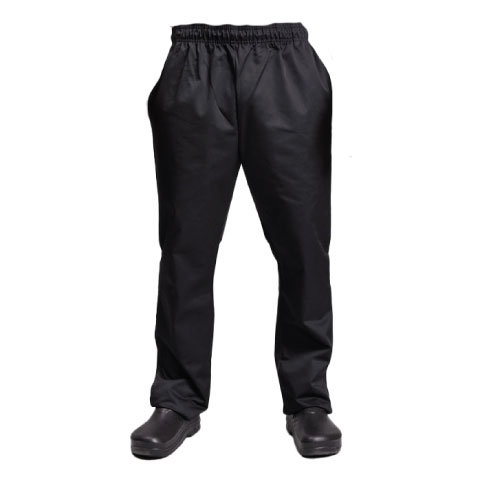 PANTALON CHEF POPLIN NEGRO T/L