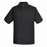 POLERA PIQUE HOMBRE M/CORTA 80/20 NEGRO - T/XL