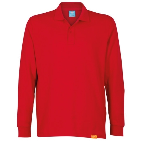 POLERA PIQUE HOMBRE M/LARGA 80/20 ROJO - T/XL