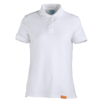 POLERA PIQUE MUJER M/CORTA 80/20 BLANCO - T/L