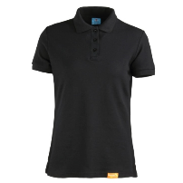 POLERA PIQUE MUJER M/CORTA 80/20 NEGRO - T/M