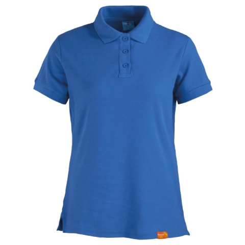 POLERA PIQUE MUJER M/CORTA 80/20 AZULINO - T/XS