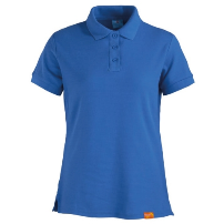 POLERA PIQUE MUJER M/CORTA 80/20 AZULINO - T/M