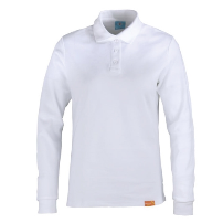 POLERA PIQUE MUJER M/LARGA 80/20 BLANCO - T/XXL