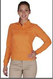 POLERA PIQUE MUJER M/LARGA 80/20 BEIGE - T/XXL