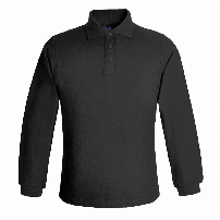 POLERA PIQUE MUJER M/LARGA 80/20 NEGRO - T/M