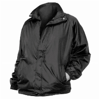 CORTAVIENTO BASSIC MUJER M/LARGA NEGRO - T/S 