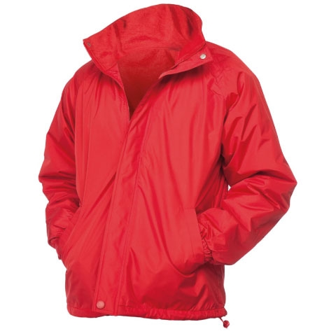 CASACA F/POLAR BASIC HOMBRE M/LARGA ROJO T/XS