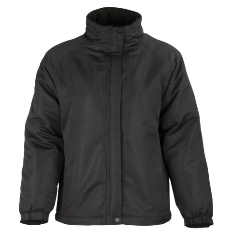 CASACA F/POLAR PREMIUM MUJER M/LARGA NEGRO T/L