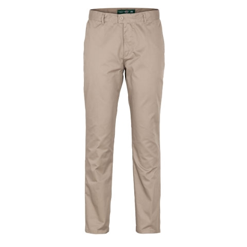 PANTALON LISO CLASSIC HOMBRE SIN PINZAS BEIGE - T/48
