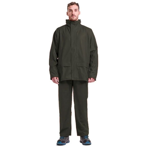 TRAJE PARA LLUVIA PU/PVC ALASKA VERDE PETROLEO T/XXL