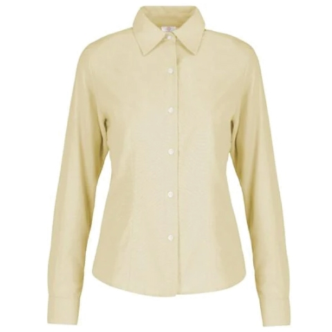 BLUSA M/LARGA OXFORD AMARILLO T/M - OFERTA