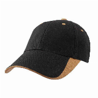 GORRO CANVAS GAMUZA - NEGRO