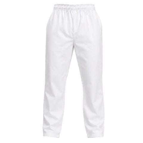PANTALON CHEF POPLIN BLANCO T/S