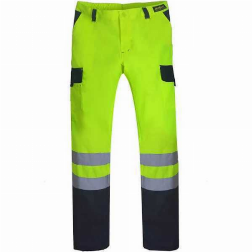 PANTALON BASICO OFERTA ALTA VISIB.  AMARILLO/AZUL - T/XXL