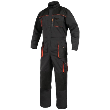 OVEROL CANVAS ACTIUM GRIS/NARANJO T/M
