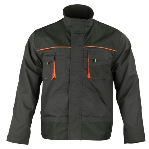 CHAQUETA SLACK ACTIUM GRIS/NARANJO T/XXL