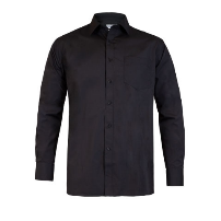 CAMISA TREVIRA SGVI 65/35 M/LARGA NEGRA T/XL (43-44)