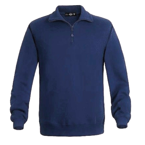 POLERON ZIP 1/2 CIERRE AZUL - T/XS