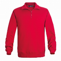POLERON ZIP 1/2 CIERRE ROJO - T/M
