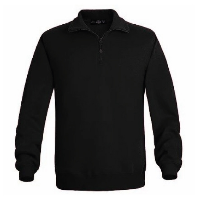 POLERON ZIP 1/2 CIERRE NEGRO - T/XXL
