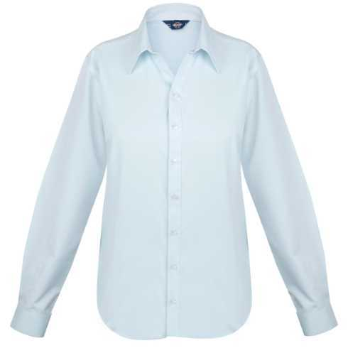 BLUSA OXF. LIGHT M/LARGA CELESTE OSC. T/S