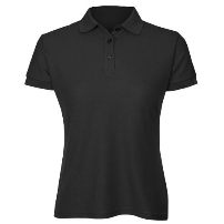 POLERA PIQUE MUJER M/CORTA 80/20 NEGRO - T/XL