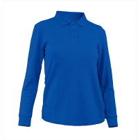 PIQUE MUJER M/LARGA 80/20 AZULINO - T/M