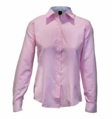BLUSA OXF. C/CAM. 60/40 M/LARGA ROSADA - T/M