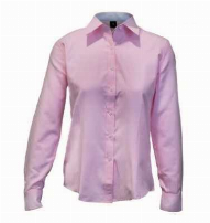 BLUSA OXF. C/CAM. 60/40 M/LARGA ROSADA - T/3XL
